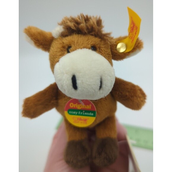 Steiff Cosy Friends Cow 110245 Keyring/Purse Charm 3.5" - Picture 1 of 7